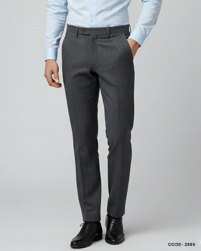 Men's Formal Pant - Stripe Gray